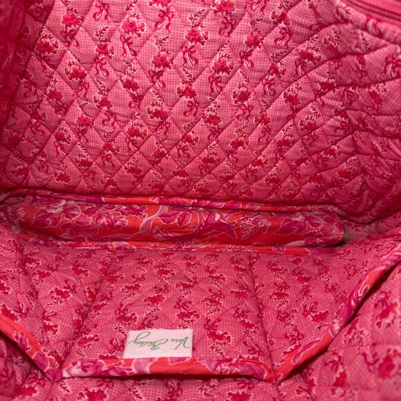 Vera Bradley Hope Toile Floral Print Laptop Messenger Bag Travel Tote - Picture 8 of 9